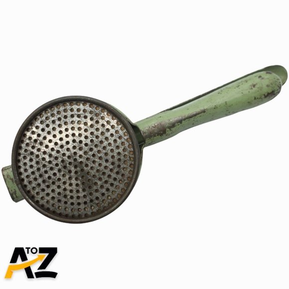 VINTAGE GREEN HANDLED POTATO RICER MASHER PRESS HANDY THINGS USA - Picture 11 of 12